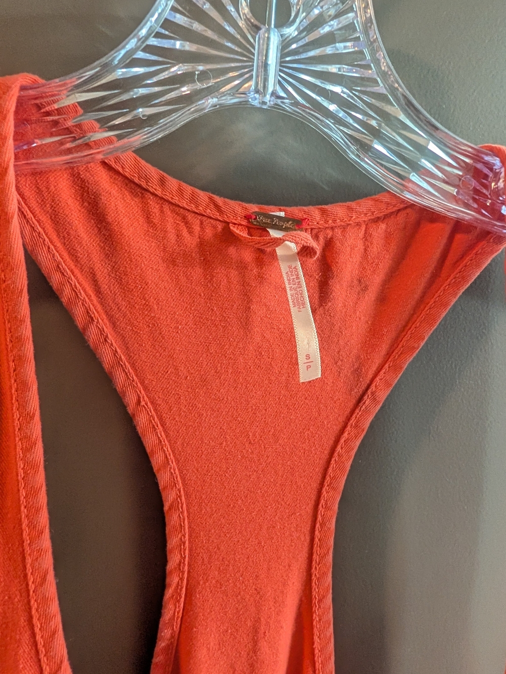 ​Free People Willow Tank Mini Dress Size Small - Coral Color - Picture 3 of 7